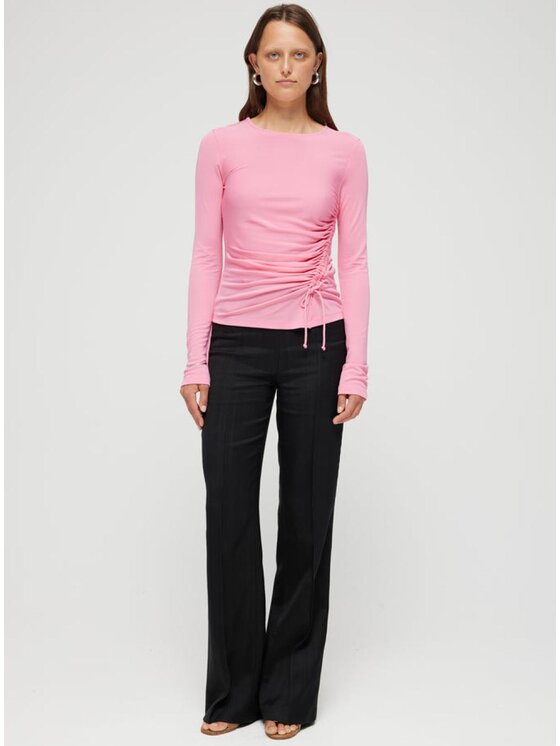 Róhe Róhe T-shirt 406-20-079-181 Rosa Regular Fit