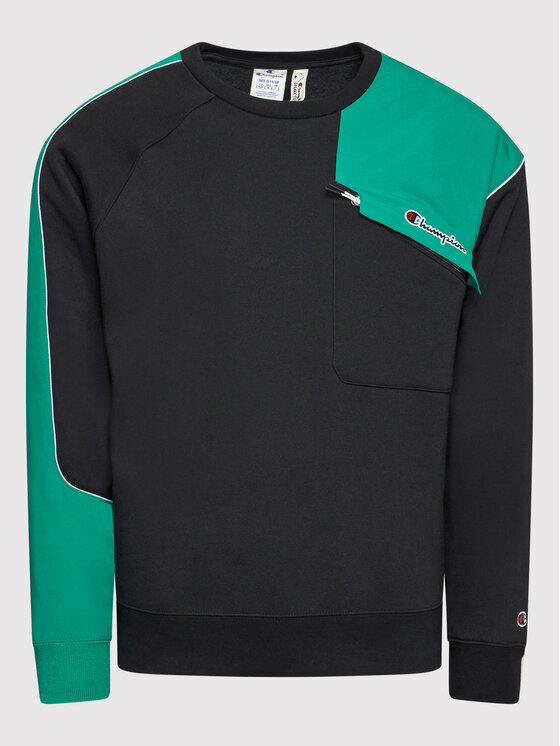 Champion Champion Mikina Patchwork 216555 Černá Custom Fit