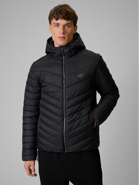 4F 4F Kurtka puchowa EVERYDAY ACTIVE Czarny Regular Fit