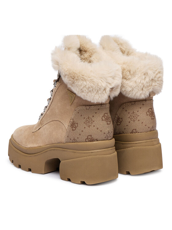 Guess Guess Μποτίνια FLFYRL SUE10 Μπεζ
