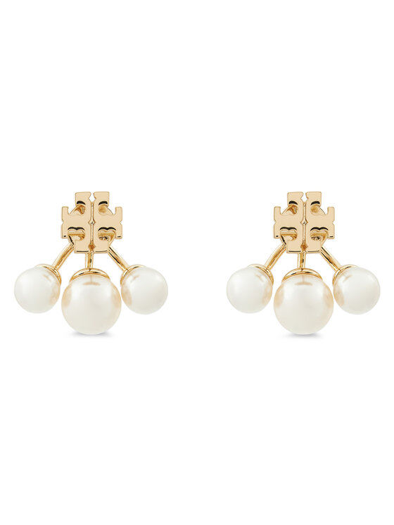 Tory Burch Tory Burch Σκουλαρίκια Kira Pearl Front-Back Earring 153672 Χρυσό