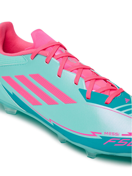 adidas adidas Buty do piłki nożnej F50 League Messi Firm/Multi-Ground IH0928 Turkusowy