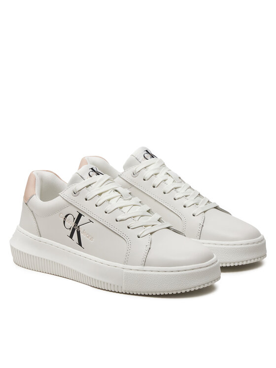 Calvin Klein Jeans Calvin Klein Jeans Αθλητικά Chunky Cupsole Mono Lth Wn YW0YW00823 Λευκό