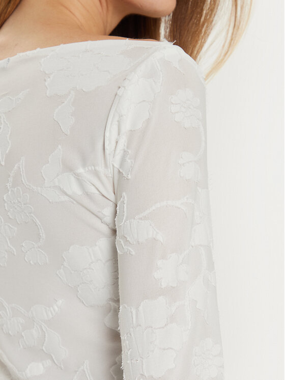 Gina Tricot Gina Tricot Блузка 89120 Білий Slim Fit