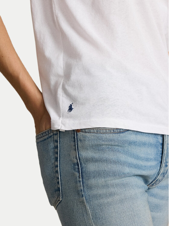 Polo Ralph Lauren Polo Ralph Lauren Marškinėliai 211891561001 Balta Relaxed Fit
