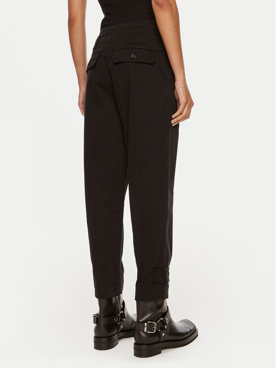 PINKO Pinko Bavlnené nohavice Globo 102042 A215 Čierna Regular Fit