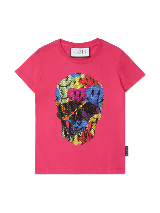 PHILIPP PLEIN PHILIPP PLEIN T-Shirt 27817 Różowy Regular Fit
