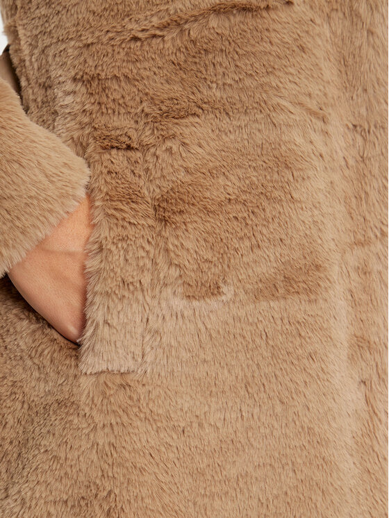 ONLY ONLY Pelzmantel Vida 15322103 Beige Regular Fit