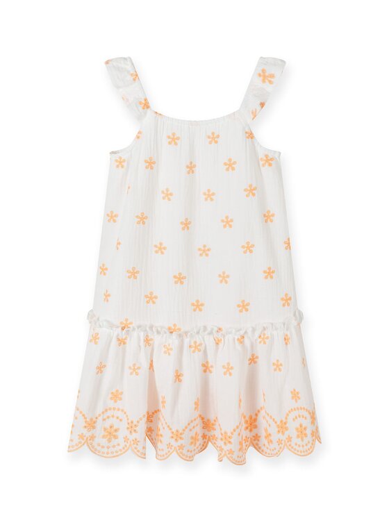 Sukienka codzienna MINOTI, Rozmiar 80/86, Biała, 22dress6