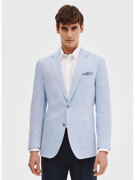 Pako Lorente Pako Lorente Marynarka P25SF-3X-017 Niebieski Slim Fit