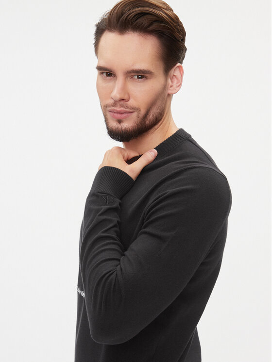 Calvin Klein Jeans Calvin Klein Jeans Sweter J30J324328 Czarny Regular Fit
