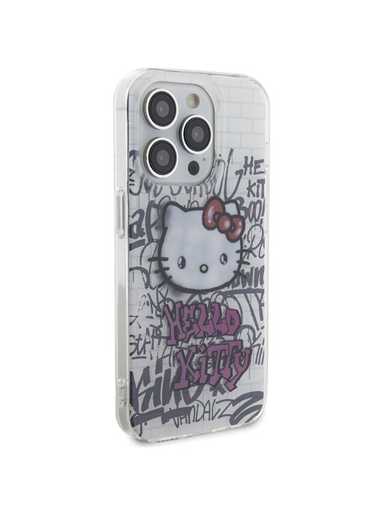Hello Kitty Hello Kitty Etui na telefon iPhone 15 Pro Biały