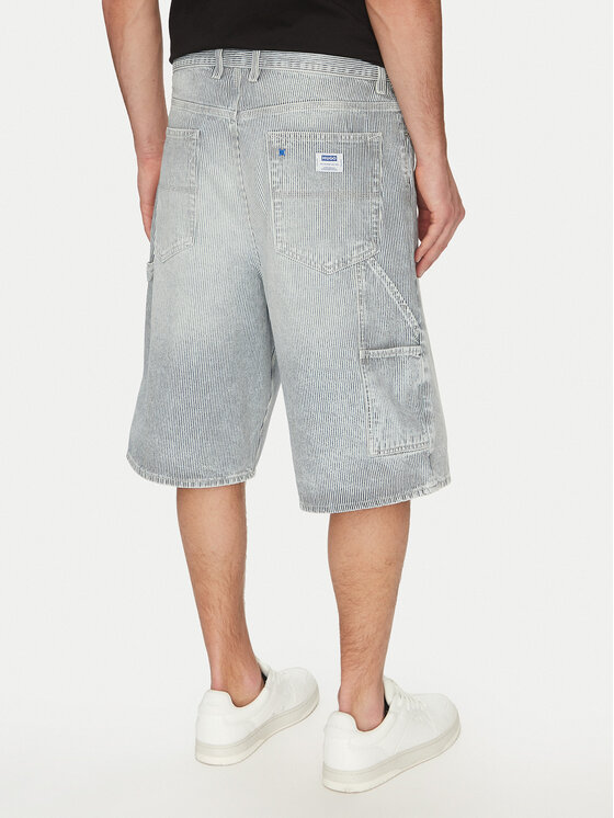 HUGO HUGO Pantaloni scurți de blugi 50534609 Albastru celest Regular Fit