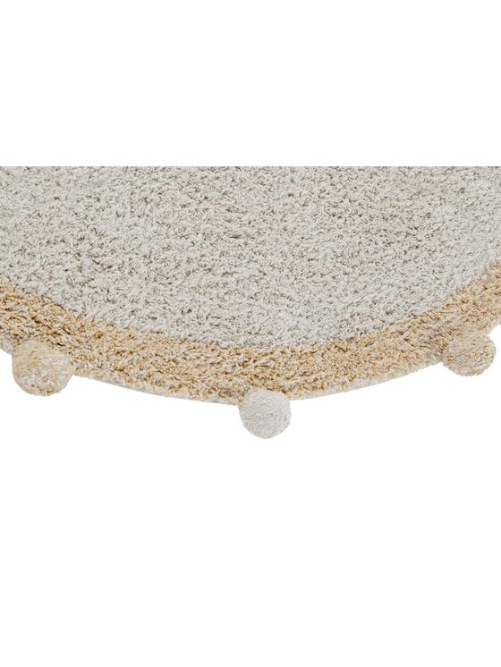 Lorena Canals Lorena Canals Dywan dziecięcy Dywan Bawełniany Bubbly Natural Honey Ø120 cm Beżowy