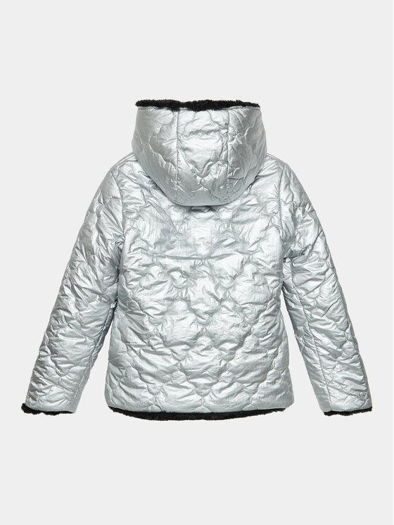 Guess Guess Kurtka przejściowa J3BL05 WEYO0 Srebrny Regular Fit