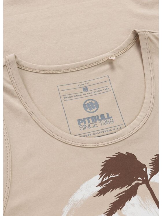 PITBULL PITBULL Tank top PALMS Beżowy Regular Fit