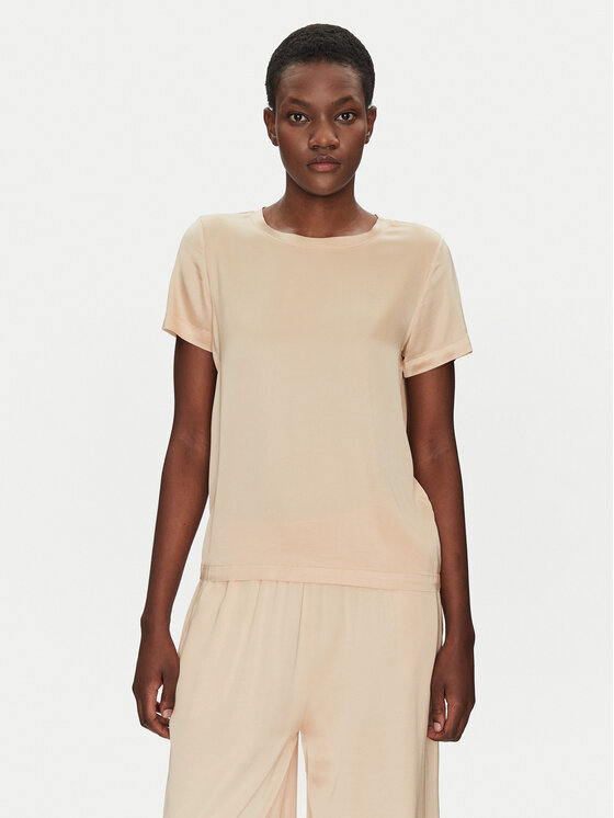ViCOLO ViCOLO Blusa TD0007 Beige Relaxed Fit