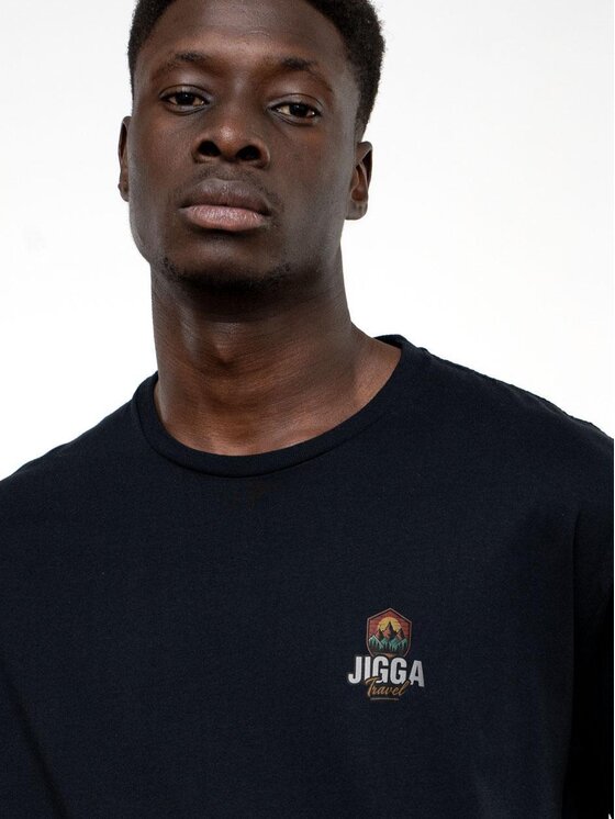 Jigga Wear Jigga Wear T-Shirt Koszulka Z Krótkim Rękawem Męska Czarna Jigga Wear Outdoor L Czarny Regular Fit