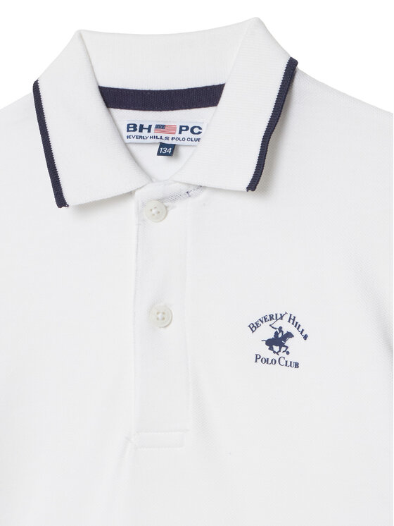 Beverly Hills Polo Club Beverly Hills Polo Club Polokošile W126-BHBPO-1053 Bílá Regular Fit