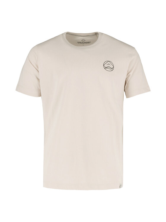 Volcano Volcano T-Shirt T-ELD Écru Regular Fit