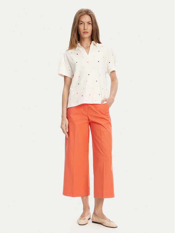 United Colors Of Benetton United Colors Of Benetton Spodnie materiałowe 42A8DF08R Pomarańczowy Wide Leg