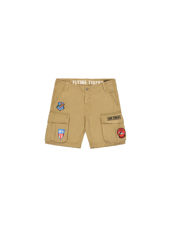 Alpha Industries Alpha Industries Šortky Flying Tigers Short Béžová Slim Fit