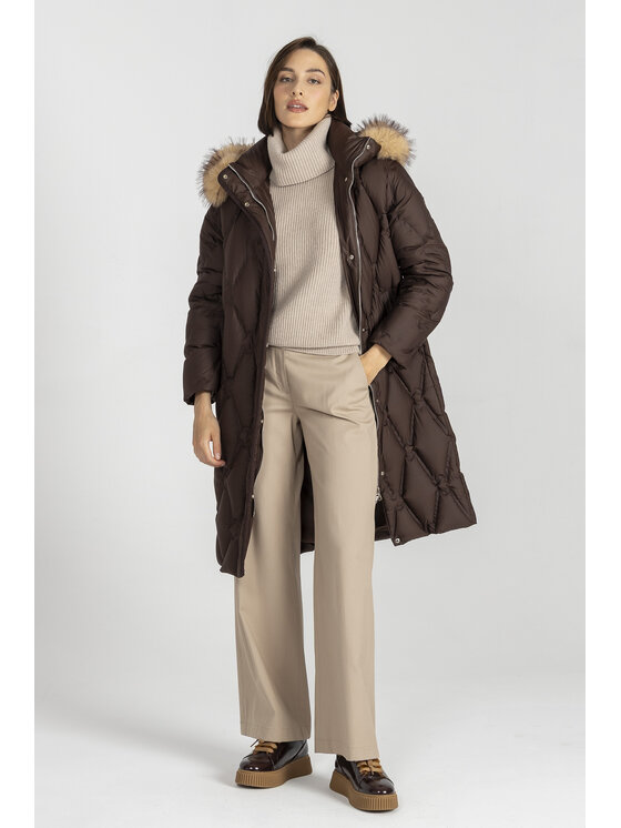Deni Cler Milano Deni Cler Milano Kurtka zimowa T-DC-9058-E5-40-70-1 Brązowy Regular Fit