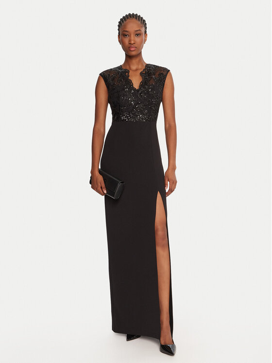 Rinascimento Rinascimento Abendkleid CFC0020083002 Schwarz Slim Fit