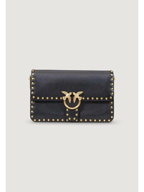 PINKO PINKO Borsetta LOVE ONE SLOUCHY CL STUDS SMAL Nero