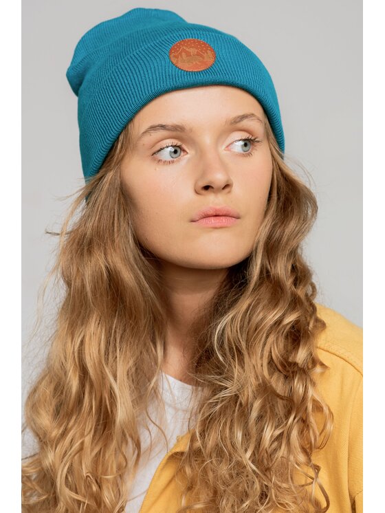 Kabak Kabak Czapka klasyczna beanie Niebieski