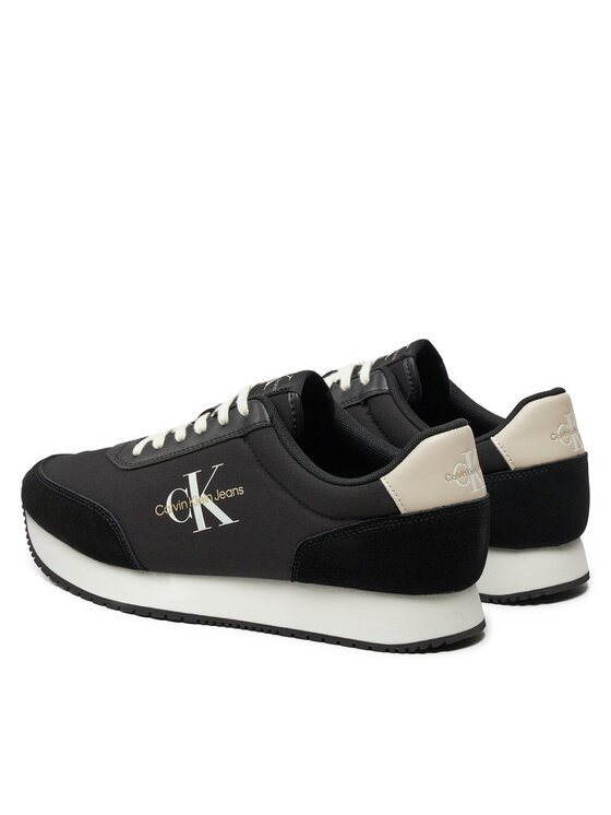 Calvin Klein Jeans Calvin Klein Jeans Sportcipők Retro Runner Low Mix Mtl YM0YM01032 Fekete