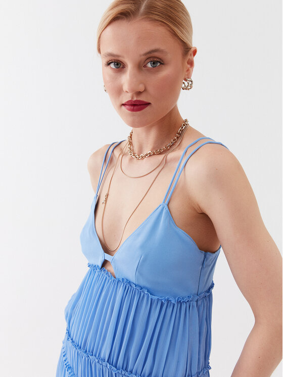 Patrizia Pepe Patrizia Pepe Ljetna haljina 2A2515/A061-C949 Plava Relaxed Fit