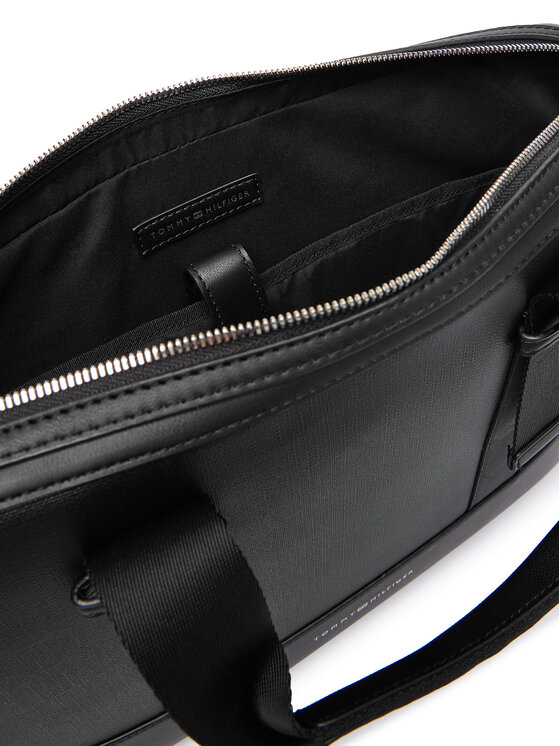 Tommy Hilfiger Tommy Hilfiger Geantă pentru laptop Th Modern Computer Bag AM0AM13637 Negru