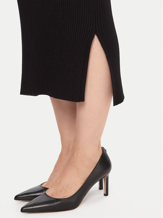 French Connection French Connection Úpletové šaty 71ZJB Čierna Slim Fit