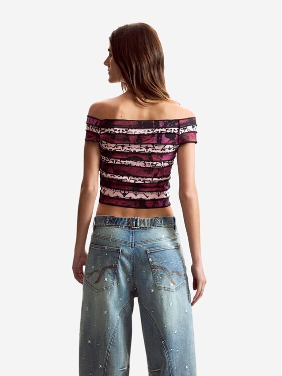 Desigual Desigual T-Shirt TS_ANIMAL_LACROIX Κόκκινο Regular Fit