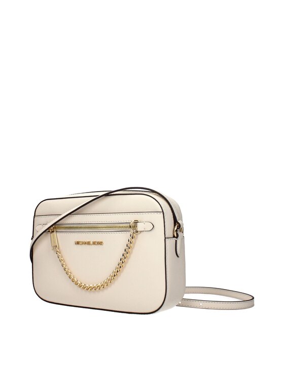 Michael Kors Michael Kors Torebka Beige Leather Crossbody Beżowy