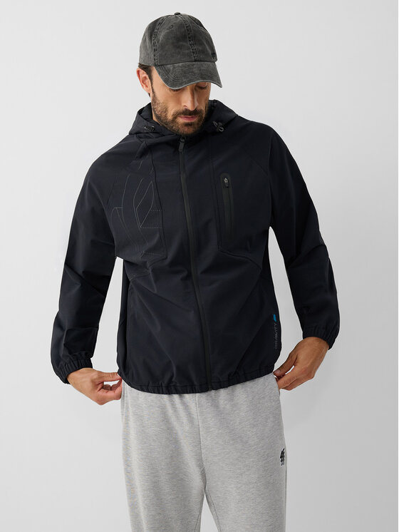 4F 4F Kurtka przejściowa IRON MODE Czarny Loose Fit