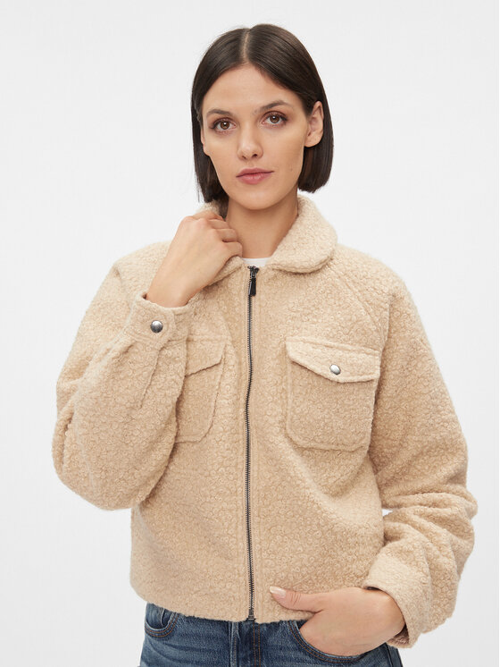 JDY JDY Prehodna jakna 15309467 Bež Regular Fit