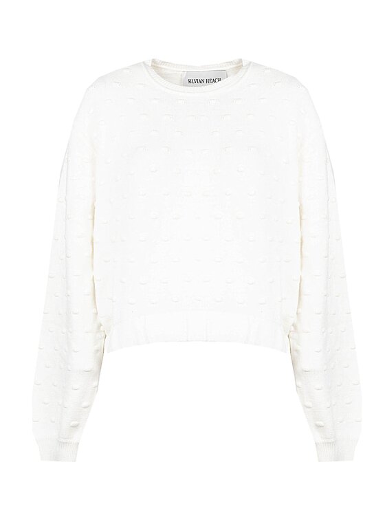 Silvian Heach Silvian Heach Πουλόβερ PGA22142MA Εκρού Oversize