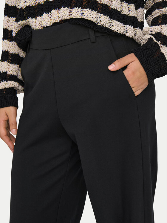ONLY ONLY Spodnie materiałowe Poptrash 15341829 Czarny Straight Fit