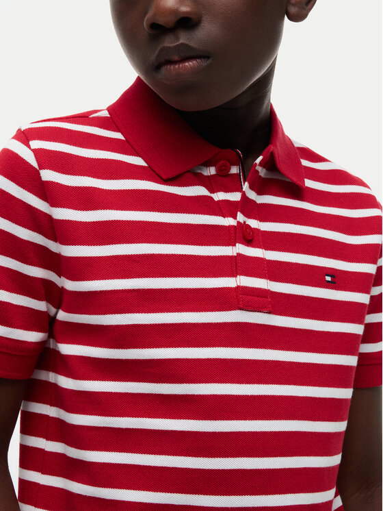 Tommy Hilfiger Tommy Hilfiger Tricou polo Flag KB0KB09103 Roșu Regular Fit