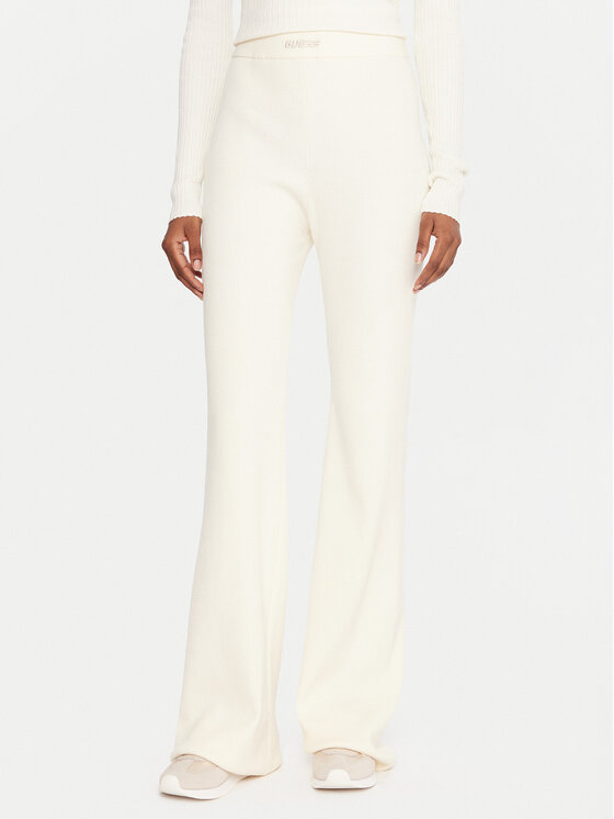 Guess Guess Κολάν V5BB08 Z3JD2 Εκρού Flare Fit