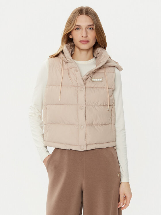 Guess Guess Жилетка за костюм V4RL02 WFYE2 Бежов Regular Fit