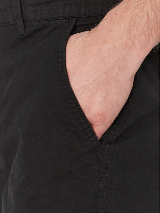 Resteröds Resteröds Szorty materiałowe Chin 55251 6410 Czarny Regular Fit