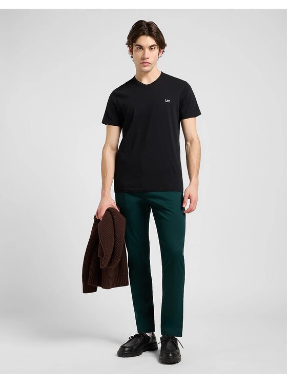 Lee Lee Chinosy CHINO SLIM Zielony Slim Fit