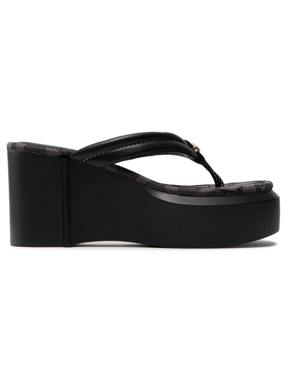 Coach Coach Šlepetės per pirštą Franki Leather C2981 Juoda