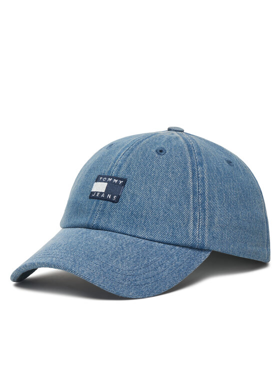 Tommy Jeans Tommy Jeans Kšiltovka Tjm Heritage Over Dyed Denim Cap AM0AM13853 Modrá