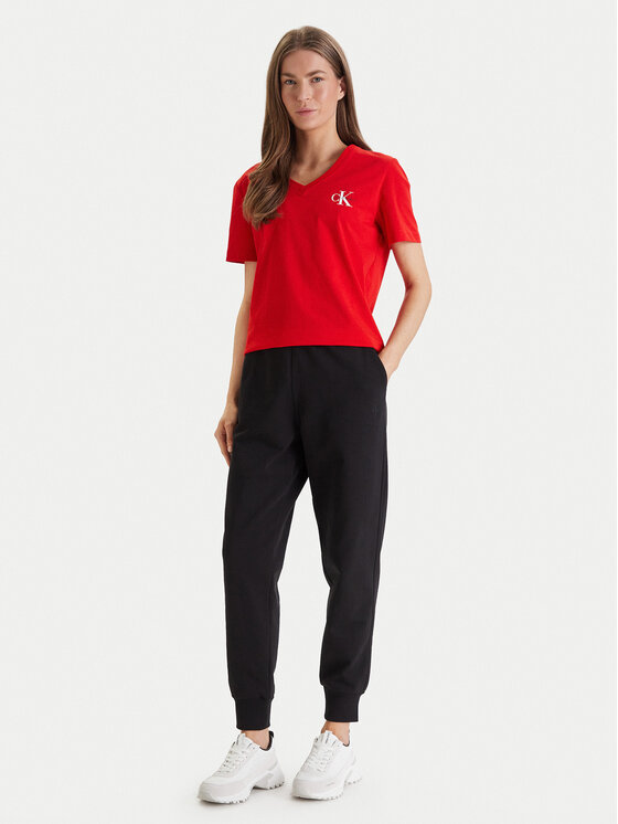 Calvin Klein Jeans Calvin Klein Jeans Teplákové kalhoty Archive Logo LV047E236G Černá Slim Fit
