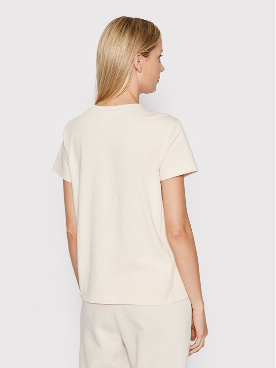 T-shirt Script Logo 110992 Beige Heritage Fit