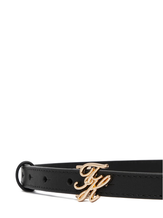 Tommy Hilfiger Tommy Hilfiger Ζώνη Th Script 1.5 AW0AW18609 Μαύρο